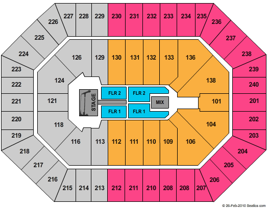 Target Center Daughtry Seating Chart